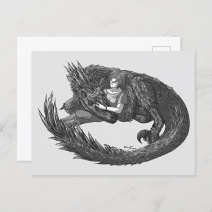 Sleepy Dinosaur Postcard