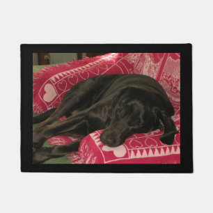 Sleepy Dog Doormat - Customizable
