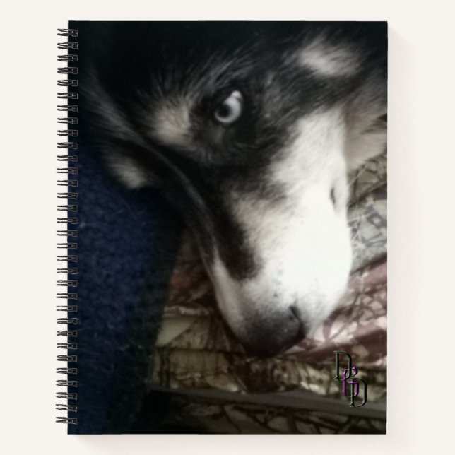 Sleepy Dog Spiral Notebook (Front)