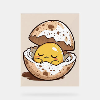 Sleepy Egg Yolk Poster