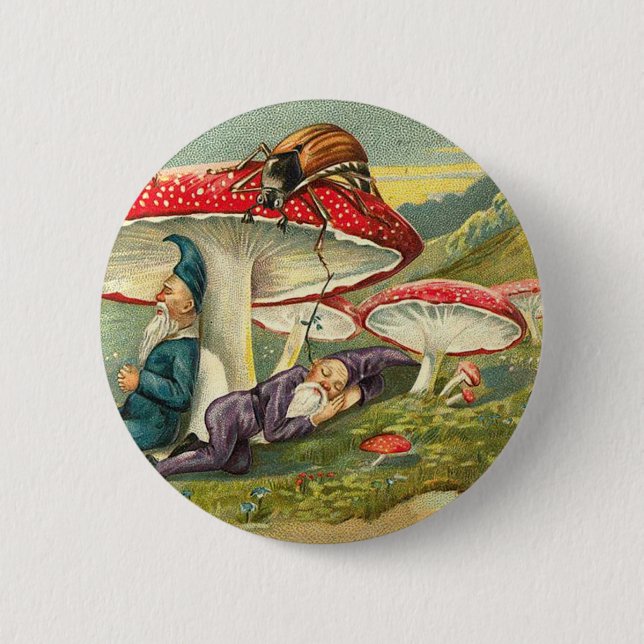 Sleepy Elves 2 Inch Round Button (Front)