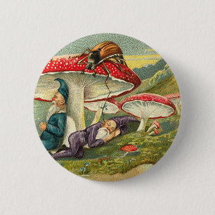 Sleepy Elves 2 Inch Round Button