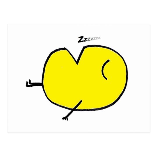 Sleepy Emoji Postcard