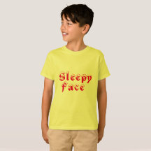 Sleepy Face: Boys' T-Shirt