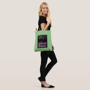 Sleepy Face Collection: Custom All-Over-Print Tote Bag