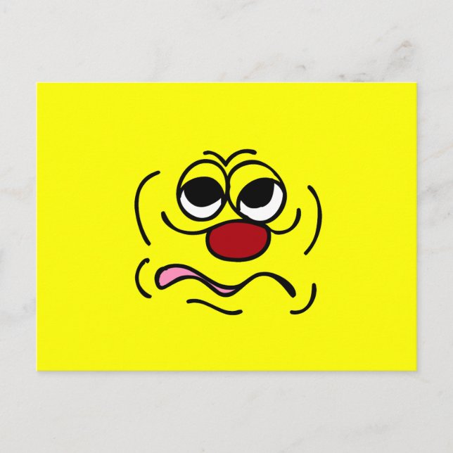 Sleepy Face Grumpey Postcard (Front)