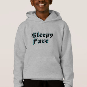 Sleepy Face: Kids' Pullover Hoodie Sweater