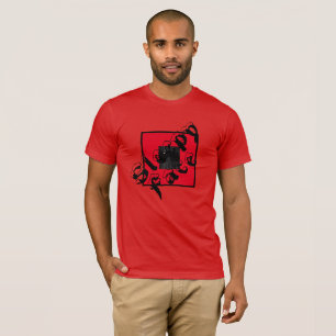 Sleepy Face: Red Crewneck T-Shirt