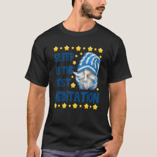 Sleepy Gnome Grandpa With Striped Pj For Men Slee T-Shirt