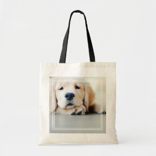 Sleepy Golden Retriever Puppy Tote Bag