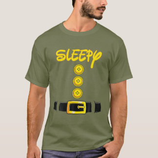 Sleepy Halloween Dwarf Costume Colour Matching T-Shirt