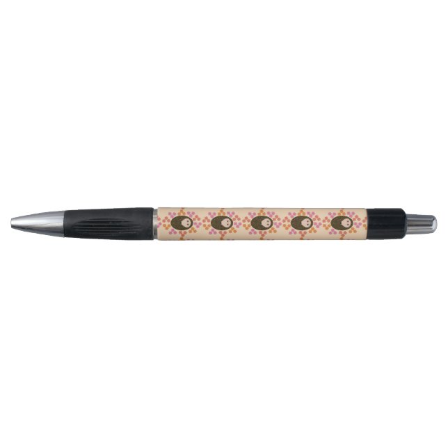 Sleepy Hedgehog and Flowers Pens (Front)