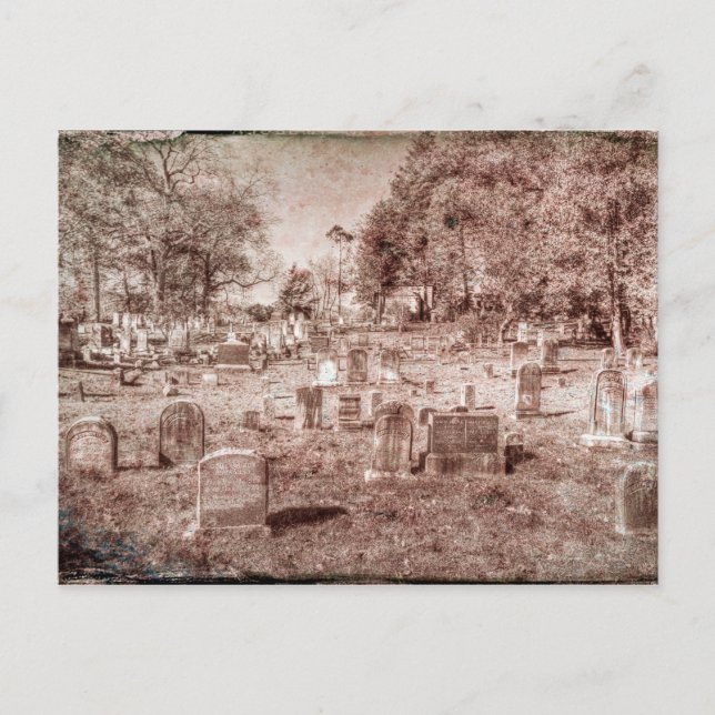 Sleepy Hollow Cemetery Vintage Postcard (Front)