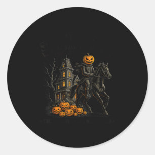Sleepy Hollow Dead And Breakfast Est 1869 Headless Classic Round Sticker