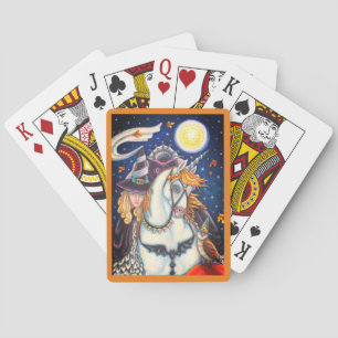 SLEEPY HOLLOW, HEADLESS GOTHIC WITCH, UNICORN, OWL PLAYING CARDS