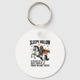 Sleepy Hollow Headless Horseman Vintage Halloween Keychain