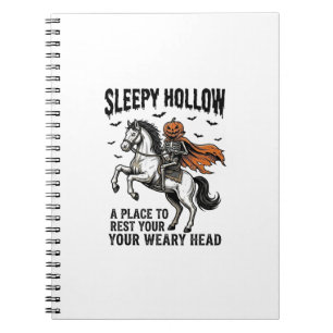 Sleepy Hollow Headless Horseman Vintage Halloween  Notebook