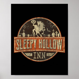 Sleepy Hollow Inn Halloween Headless Horseman  Poster