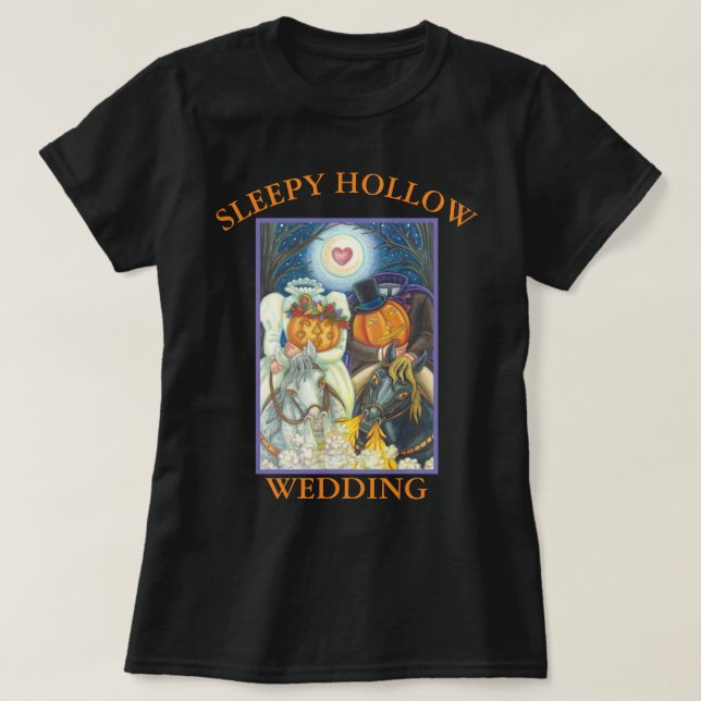 SLEEPY HOLLOW MARIAGE HALLOWEEN BASIC T-SHIRT Blk (Design devant)