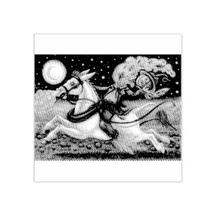 SLEEPY HOLLOW SCARECROW, HALLOWEEN RUBBER STAMP