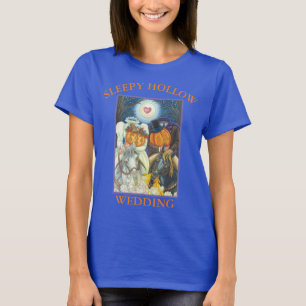SLEEPY HOLLOW WEDDING HALLOWEEN BASIC T-SHIRT Blu