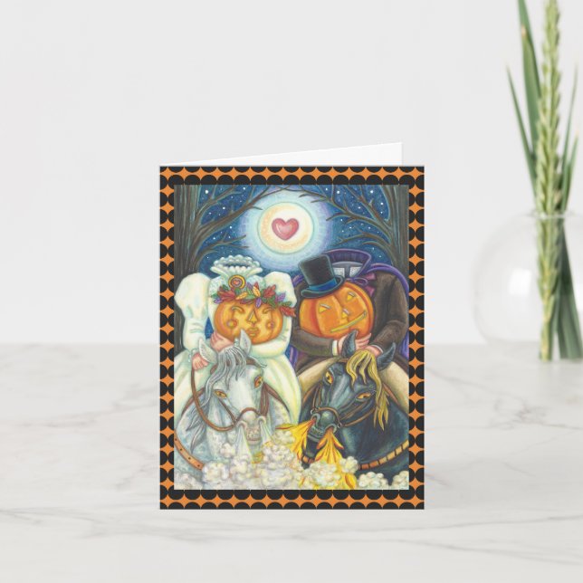 SLEEPY HOLLOW WEDDING HALLOWEEN NOTE CARD *Verse (Front)