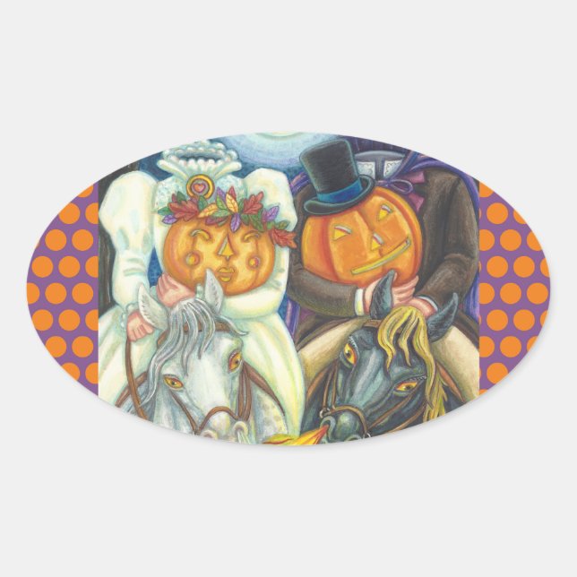SLEEPY HOLLOW WEDDING HALLOWEEN STICKERS SHEET (Front)