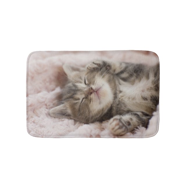 Sleepy Kitten Bath Mat (Front)