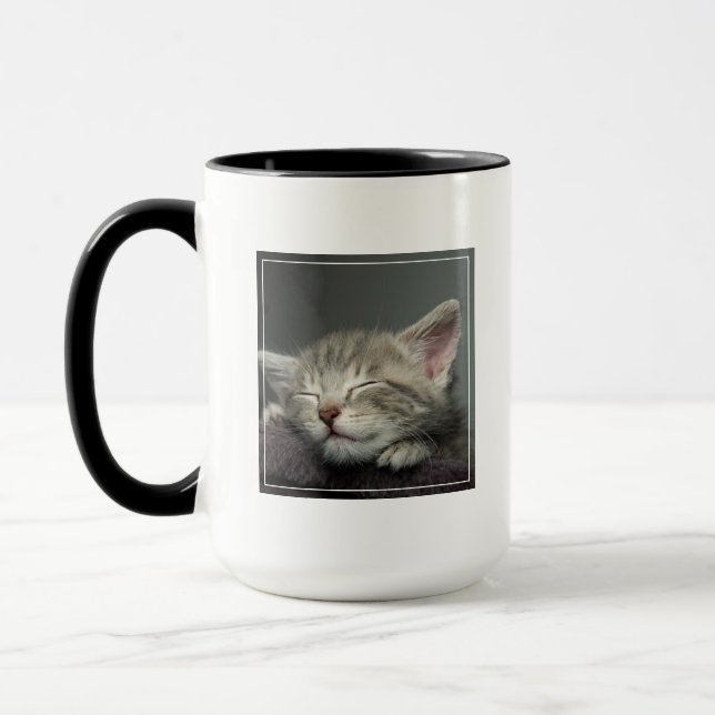 Sleepy Kitten Mug (Left)