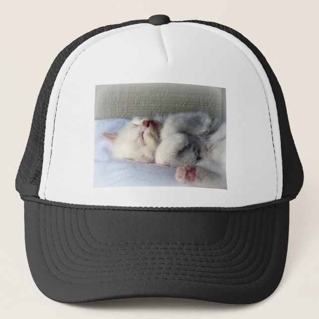 Sleepy Kitten Trucker Hat (Front)