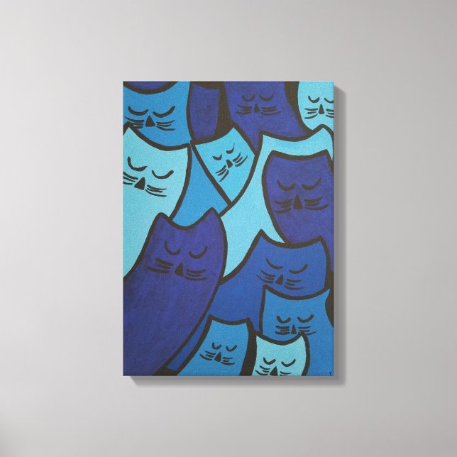 Sleepy Kitties Canvas Print (Front)