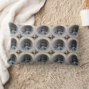 Sleepy Kitty Cat by Shirley Taylor Lumbar Pillow