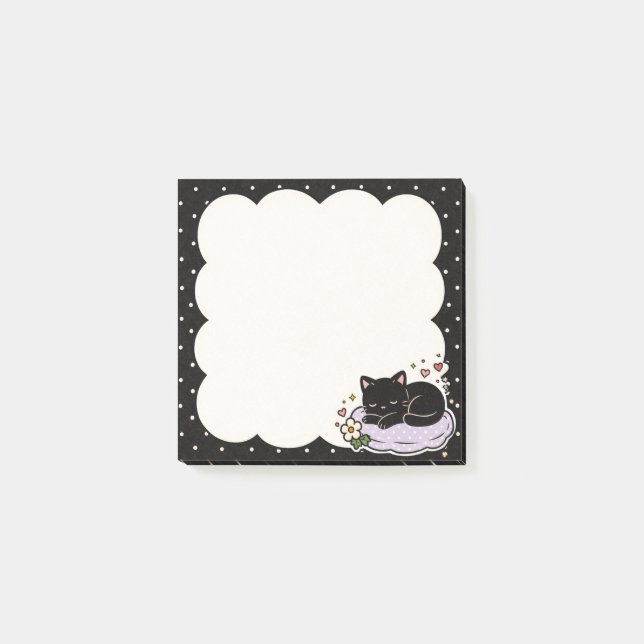 Sleepy Kitty Post-it Notes (Front)