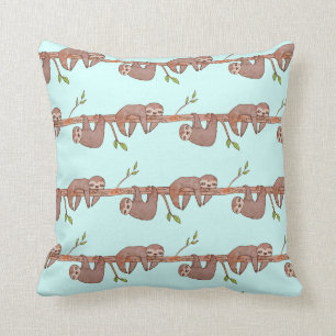 Sleepy Lazy Baby Sloth Pattern Pillow