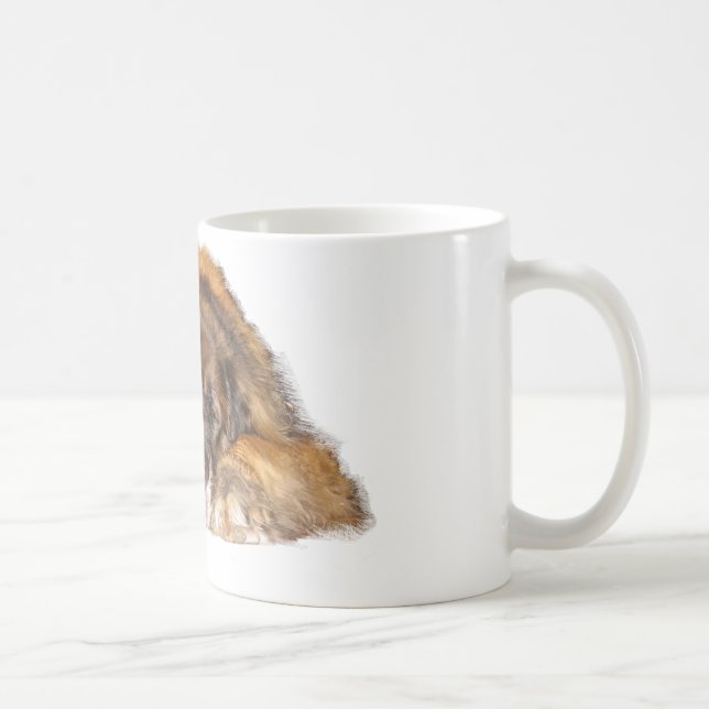Sleepy Leonberger Coffee Mug (Right)