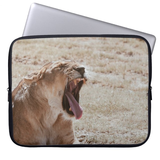 SLEEPY LION LAPTOP SLEEVE (Front)