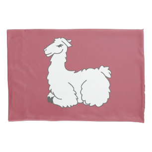 Sleepy Llama & Dusty Rose Pillowcase