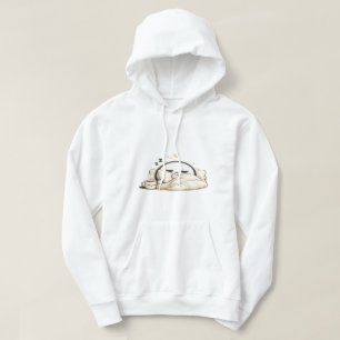 Sleepy Lunio Cozy Morning Coffee - Cute Kawaii Hoodie