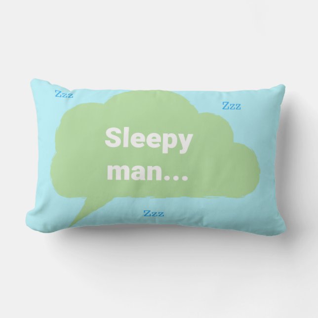 Sleepy man lumbar pillow (Front)