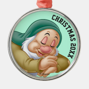 Sleepy Metal Ornament