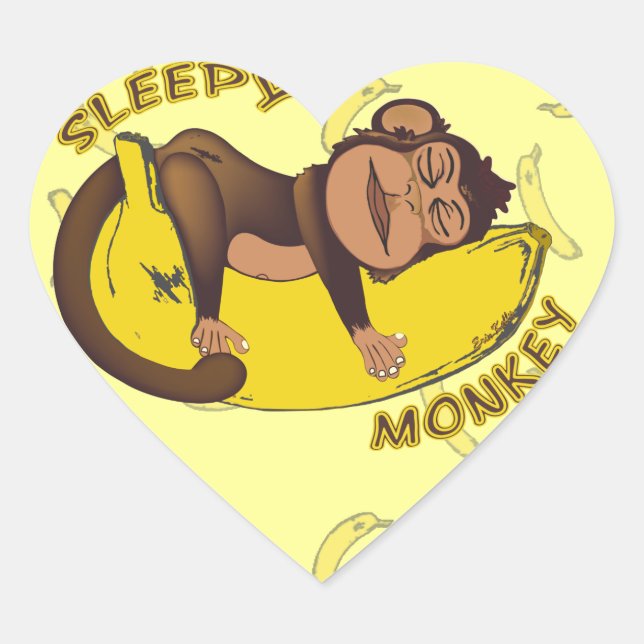 Sleepy Monkey Stickers (Front)