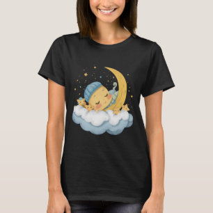 Sleepy Moon and Stars Graphic T-Shirt