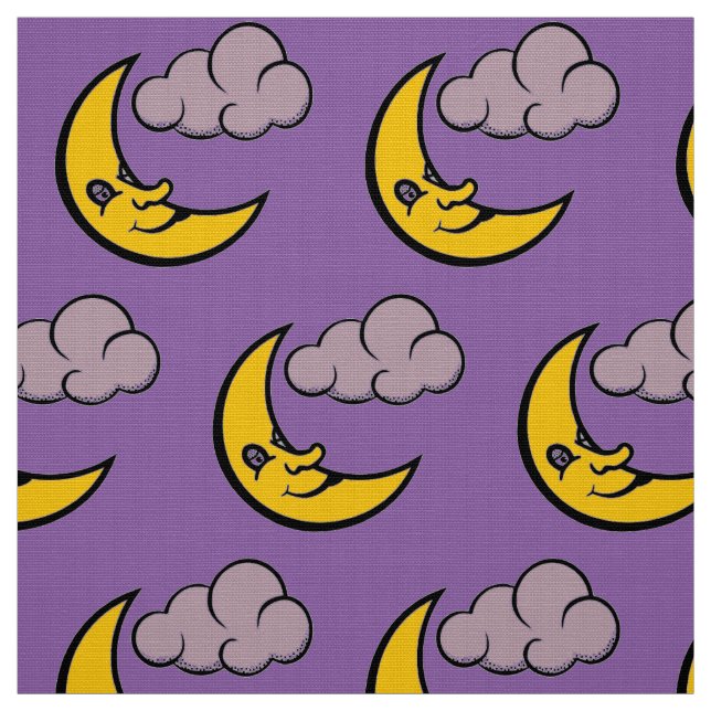 Sleepy moon fabric (Swatch)
