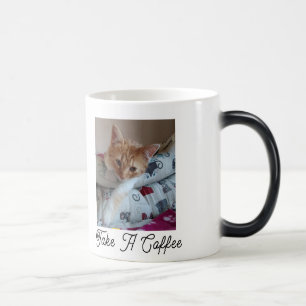 Sleepy Morning Color Changing Mug for Cat Lovers