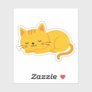 Sleepy Orange Tabby Cat
