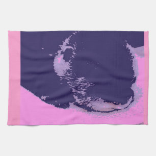 Sleepy Otter Kitchen Towel