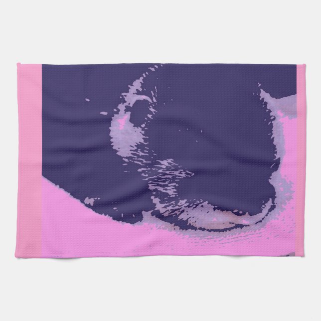 Sleepy Otter Kitchen Towel (Horizontal)