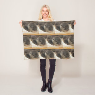 Sleepy Otters Fleece Blanket