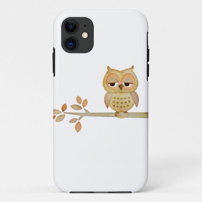 Sleepy Owl in Tree Case (Back)
