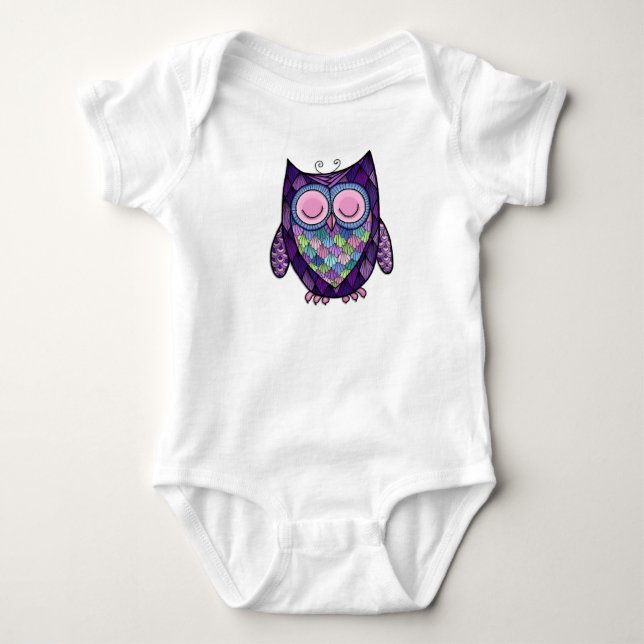 Sleepy Owl Infant Creeper (Front)
